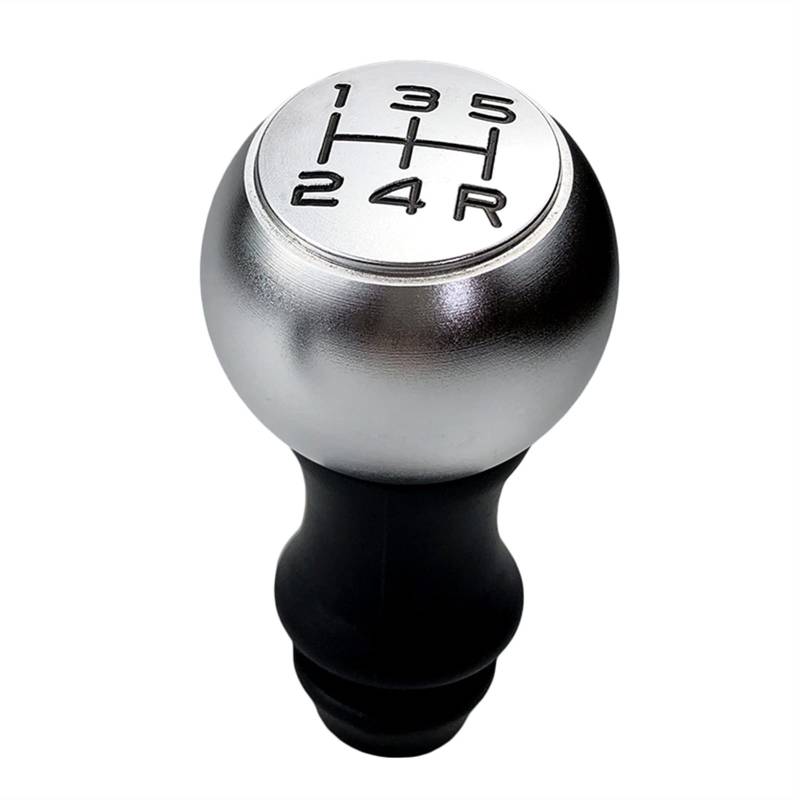 Schaltknauf,Auto Schaltknauf Matt-Chrom-Auto-Gang-Umschaltknopf-Hebel-Shifter-Handstift Passend Für Peugeot 106 206 306 406 107 207 307 407 301 308 2008 3008 C2 C3 C4.(Matte Black Knob) von TUANZUN