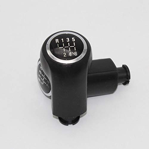 Schaltknauf,Auto Schaltknauf Passend Für Opel Astra III H 1.6 Vauxhall 2004 2005 2006 2007 2008 2009 2010 Auto 5/6 Geschwindigkeitsgeschwindigkeitshebel Umschaltknopf Mit Lederstiefel(6 Speed) von TUANZUN