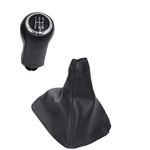 Schaltknauf,Auto Schaltknauf Passend Für Opel Zafira B 2005 2006 2007 2008 2009 2010 2011 2012 2013 2013 2014 5/6 Geschwindigkeitswagen Umschaltgetriebeknopf Mit Lederstiefel(12345R Pair) von TUANZUN