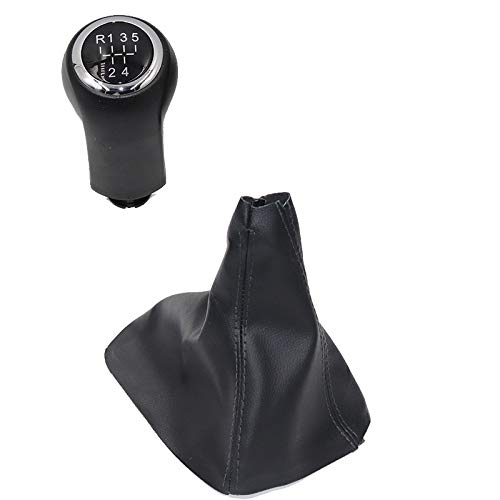 Schaltknauf,Auto Schaltknauf Passend Für Opel Zafira B 2005 2006 2007 2008 2009 2010 2011 2012 2013 2013 2014 5/6 Geschwindigkeitswagen Umschaltgetriebeknopf Mit Lederstiefel(R12345 Pair) von TUANZUN