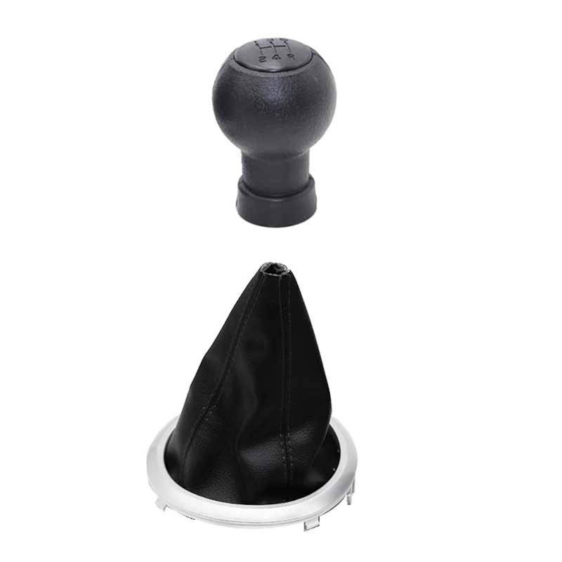 Schaltknauf,Auto Schaltknauf Passend Für Suzuki Swift MK2 2005 2006 2007 2008 2009 2010 Gangschaltknopfstiefelstaubschutzkragen(Black black line set) von TUANZUN