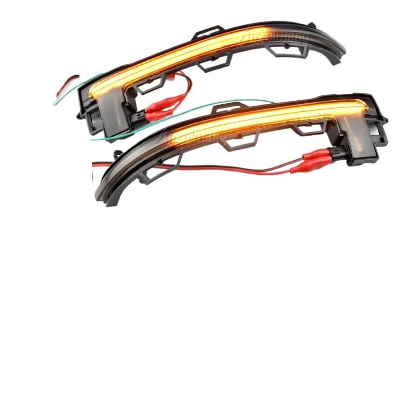 Spiegelblinker Dynamische,Dynamische Blinker 2 stücke Schwarz,Passend für BMW X3 F25 X4 F26 X5 F15 X6 F16 2014-2018 Auto Seite Spiegel Blinker Anzeige Lampe Dynamische Blinker Licht(Yellow) von TUANZUN