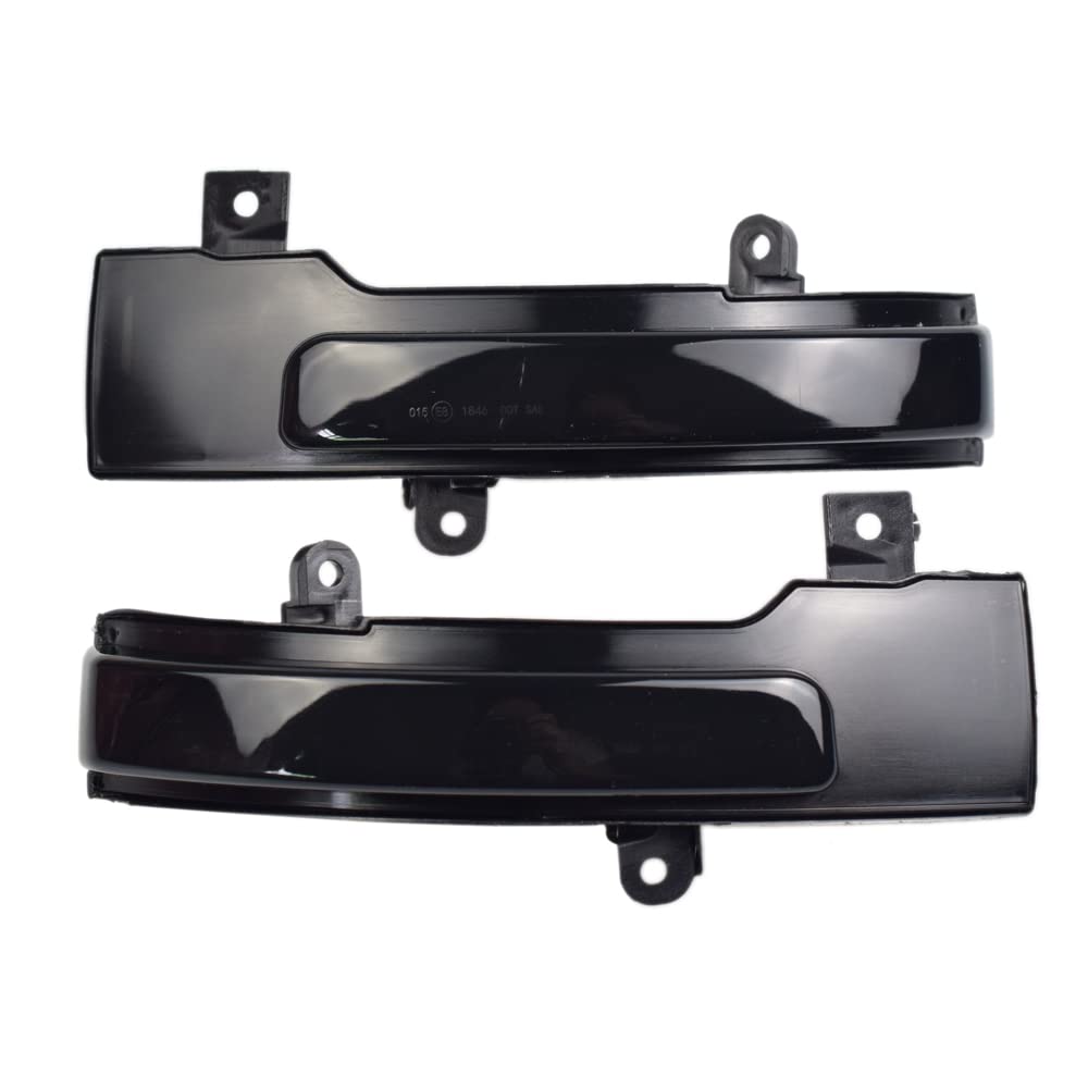 Spiegelblinker Dynamische,Dynamische Blinker 8351A135 8351A136 Passend für Mitsubishi Outlander ASX 2013–2020 Lancer 2016 Dynamische Blinkerleuchte Seitenspiegel-Blinkeranzeige(Smoked Black) von TUANZUN