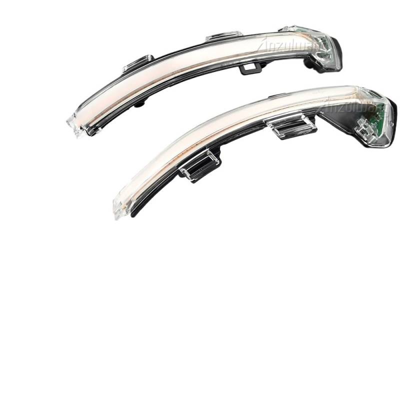 Spiegelblinker Dynamische,Dynamische Blinker Passend für VW Passat B8 Arteon 2015 2016 2017 2018 2019. Dynamische Blinkerleuchte, Seitenspiegelanzeige, sequentieller Blinker.(Crystal White) von TUANZUN