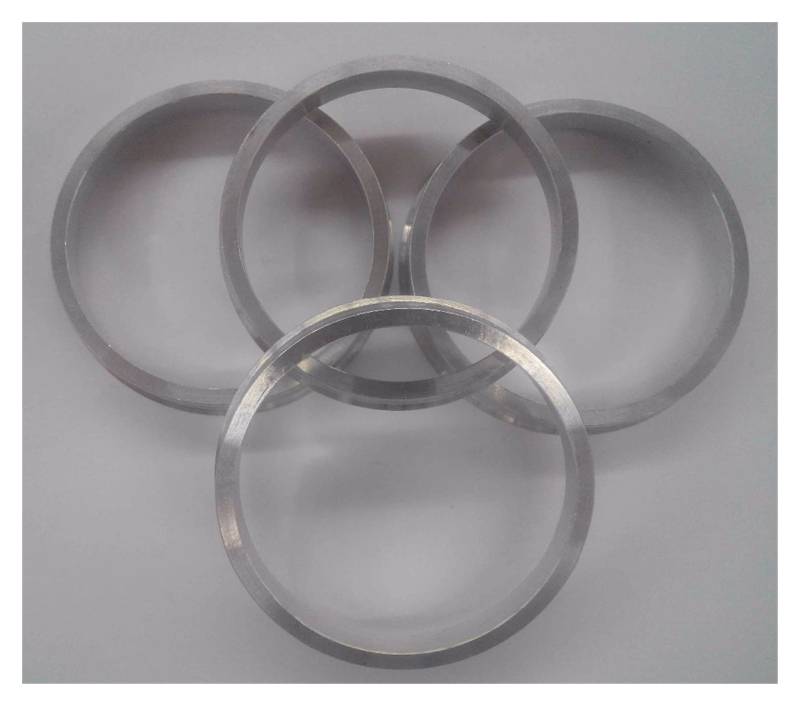 Zentrierringe,Zentrierringe für Felgen Radnaben-Zentren-Ringe OD = 66,6 mm ID = 57.1mm - Aluminiumlegierung von TUANZUN