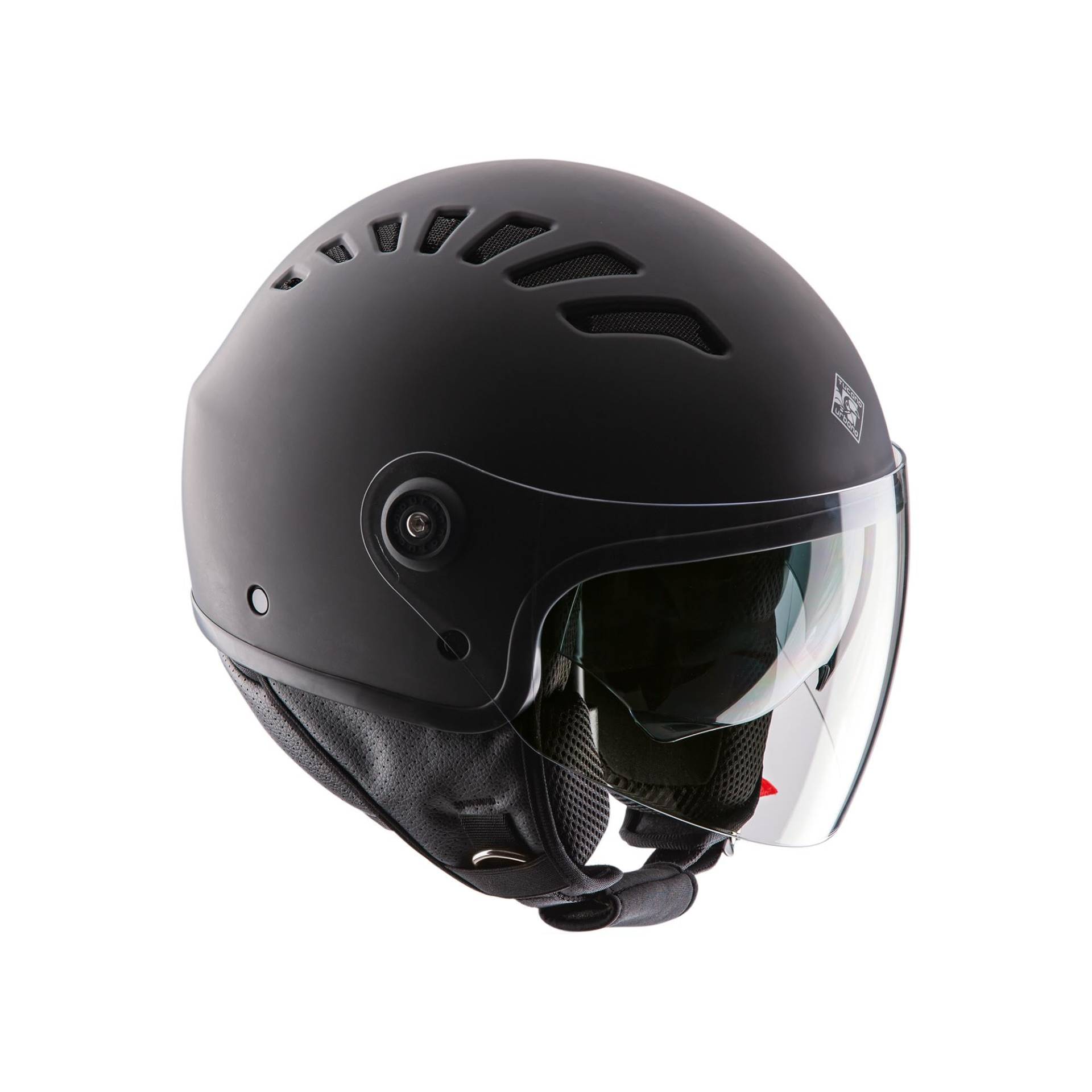 Tucano Urbano EL'TOP Unisex Demi-Jethelm Motorradhelm aus Polycarbonat, Rollerhelm All Seasons mit Doppelvisier und Abdeckung - Dynamic Flow Belüftung, ECE 22.05 zugelassen, matt grau, Größe XL Tucano Urbano EL'TOP Unisex Demi-Jethelm Motorradhelm aus Polycarbonat, Rollerhelm All Seasons mit Doppelvisier und Abdeckung - Dynamic Flow Belüftung, ECE 22.05 zugelassen, matt grau, Größe XL von TUCANO URBANO