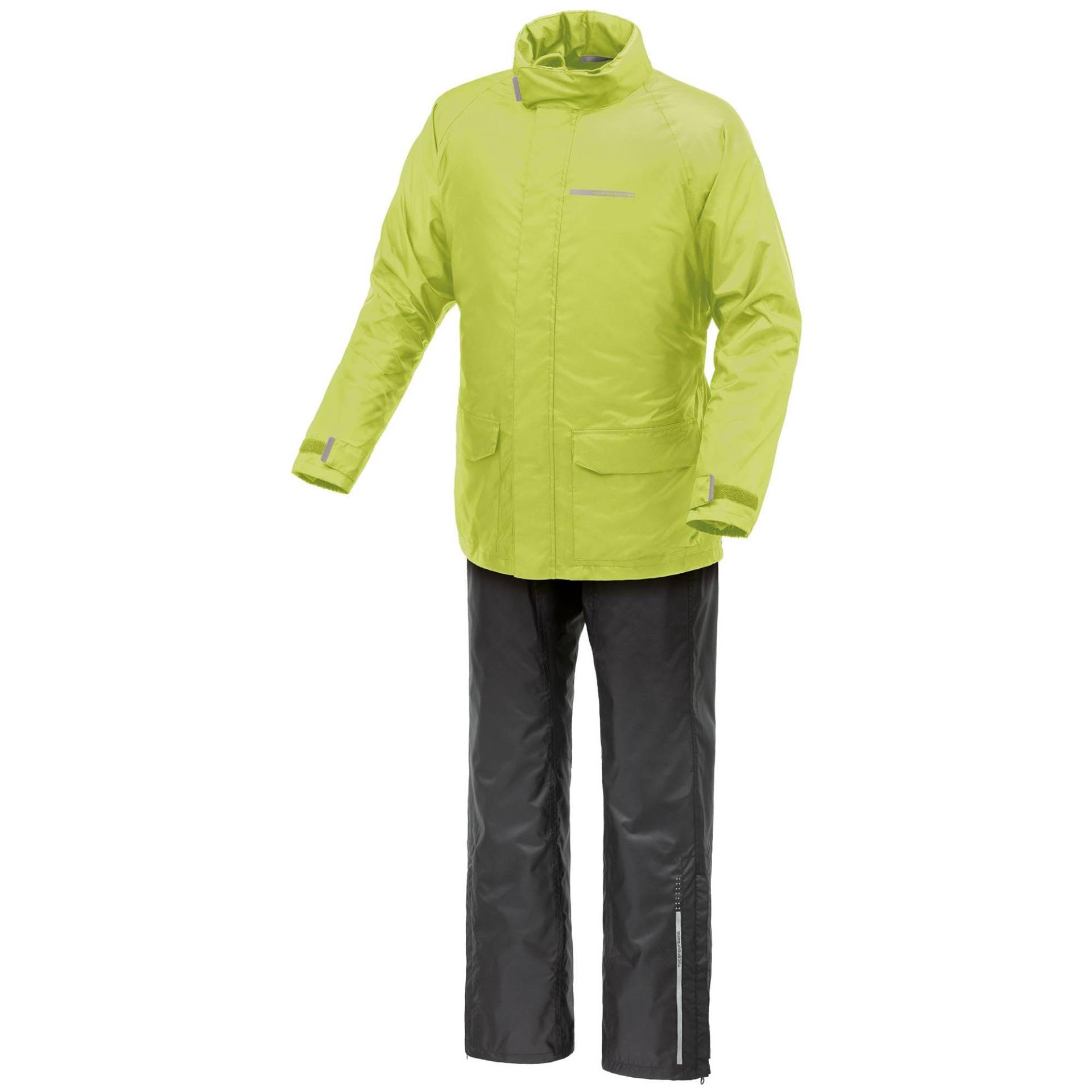 Tucano Urbano Regenanzug Motorrad Uni Diluvio Day. Regenanzug für Damen, zusammenfaltbar, Regenmantel-Set für Herren, wasserdichte Jacke und Hose für Motorrad und Roller, winddicht. (Schwarz-Gelb Tucano Urbano Regenanzug Motorrad Uni Diluvio Day. Regenanzug für Damen, zusammenfaltbar, Regenmantel-Set für Herren, wasserdichte Jacke und Hose für Motorrad und Roller, winddicht. (Schwarz-Gelb von TUCANO URBANO