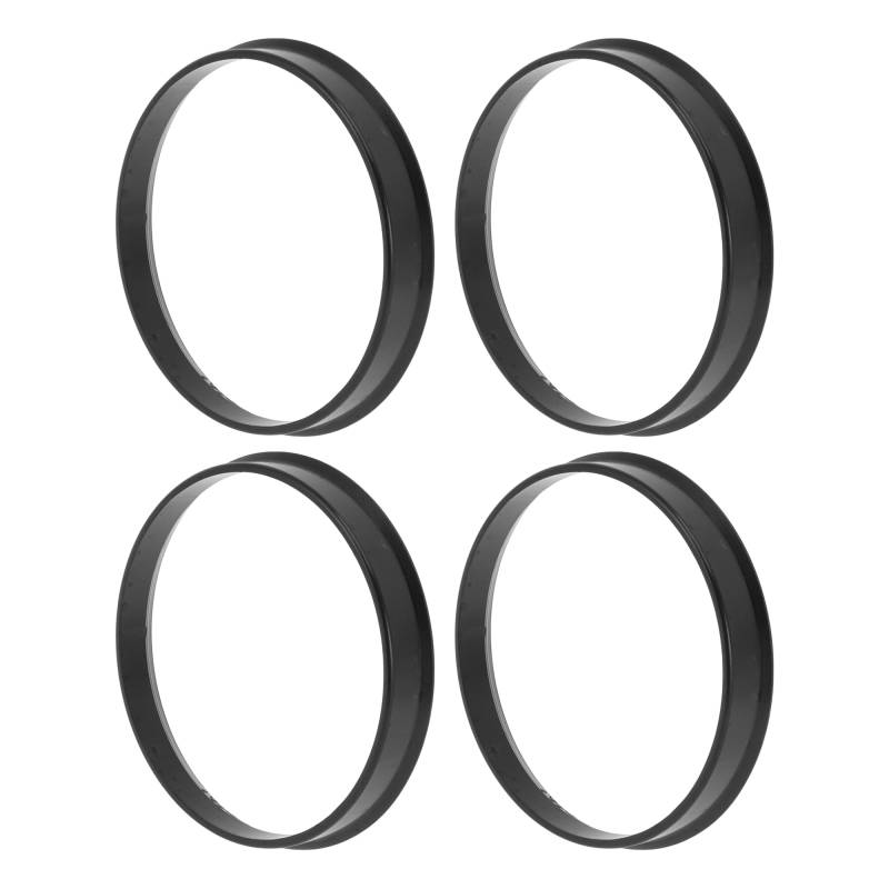 TUCKBOLD 69,1 mm bis 66,6 mm Auto-Radnaben-Zentrierringe Schwarzes Polycarbonat-Räderzentrumswelle Stoßdämpfende Nabenringe 4 Stück von TUCKBOLD