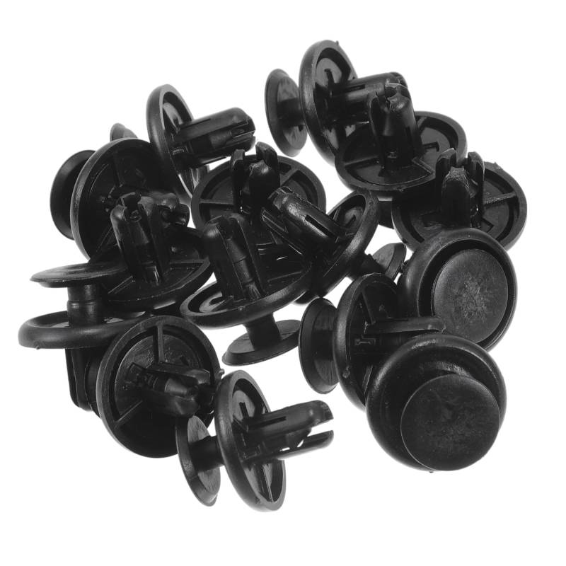 TUCKBOLD Auto-Frontkotflügel-Schürzenclip für Lexus CT200h 2011-2017 Langlebig Nr. 9046707214/9046707201 | Stoßtyp Kunststoff-Befestigungsnieten Schwarz 15 Stk. von TUCKBOLD