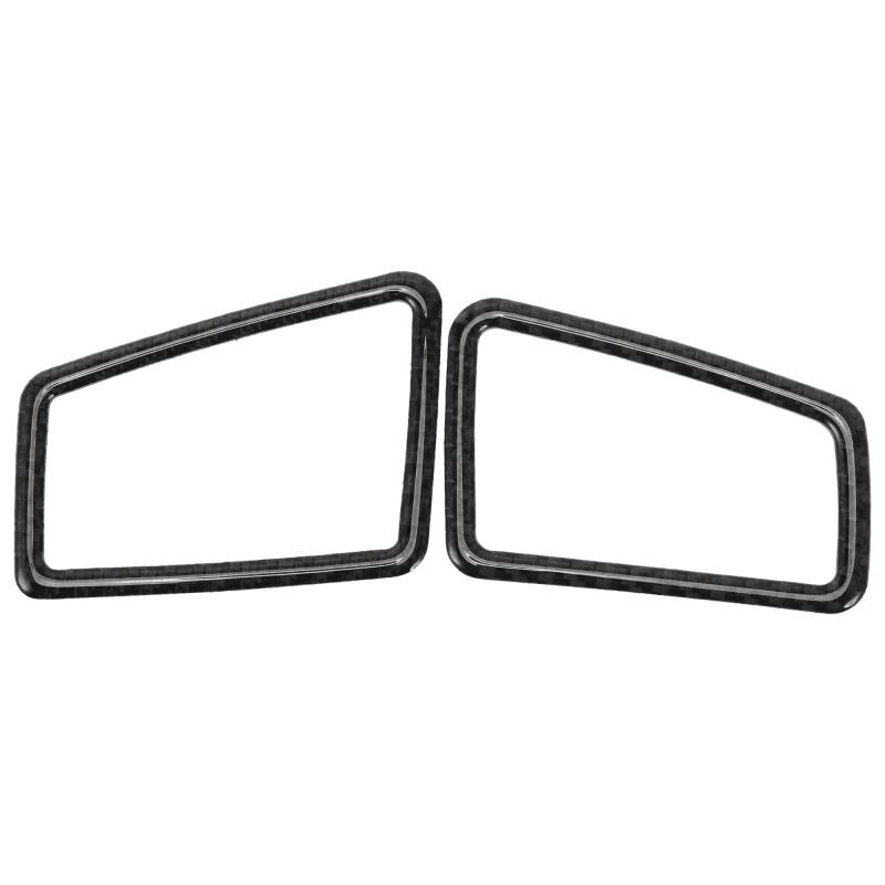 TUCKBOLD Auto-Luftauslassabdeckungsaufkleber für BMW 3er Serie E90 E92 E93 2005-2012 Innenverkleidung Aufkleber Dekoration Zubehör Kohlefaser Schwarz Selbstklebend 1 Paar von TUCKBOLD