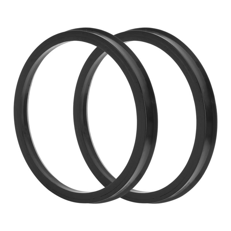 TUCKBOLD Auto Radnaben-Zentrierringe Langlebige Räderzentrumswelle Stoßdämpfende Nabenringe Schwarz 2 Stück OD 106,1 mm bis ID 93,1 mm Kunststoff von TUCKBOLD