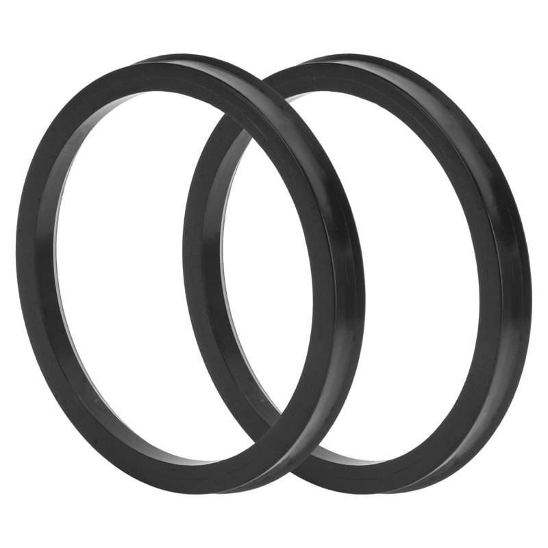 TUCKBOLD Auto Radnaben-Zentrierringe Langlebige Räderzentrumswelle Stoßdämpfende Nabenringe Schwarz 2 Stück OD 108,1 mm bis ID 93,1 mm Kunststoff von TUCKBOLD