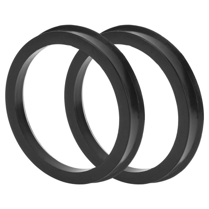 TUCKBOLD Auto Radnaben-Zentrierringe Langlebige Räderzentrumswelle Stoßdämpfende Nabenringe Schwarz 2 Stück OD 78,1 mm bis ID 66,1 mm Kunststoff von TUCKBOLD