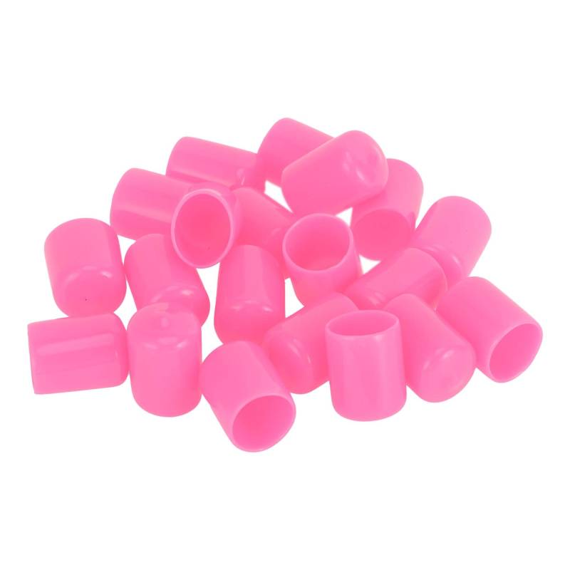 TUCKBOLD Radmutter Bolzen Zylindrische Form Außenfelgen Reifenmutter Schrauben Staubschutzkappe Abdeckung Mutter Schutz Pink 20 Stück 17mm PVC von TUCKBOLD