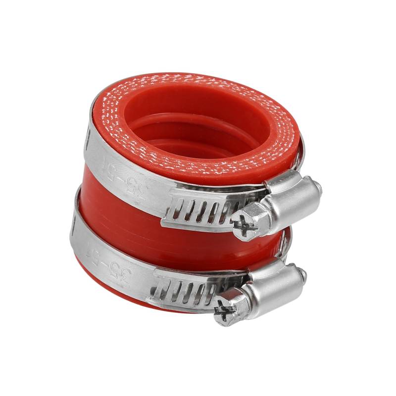 TUCKBOLD Vergaser-Adapter, 35 mm Innendurchmesser, rot, Ansaugrohr, Kofferraumschnittstelle, 1 Stück von TUCKBOLD