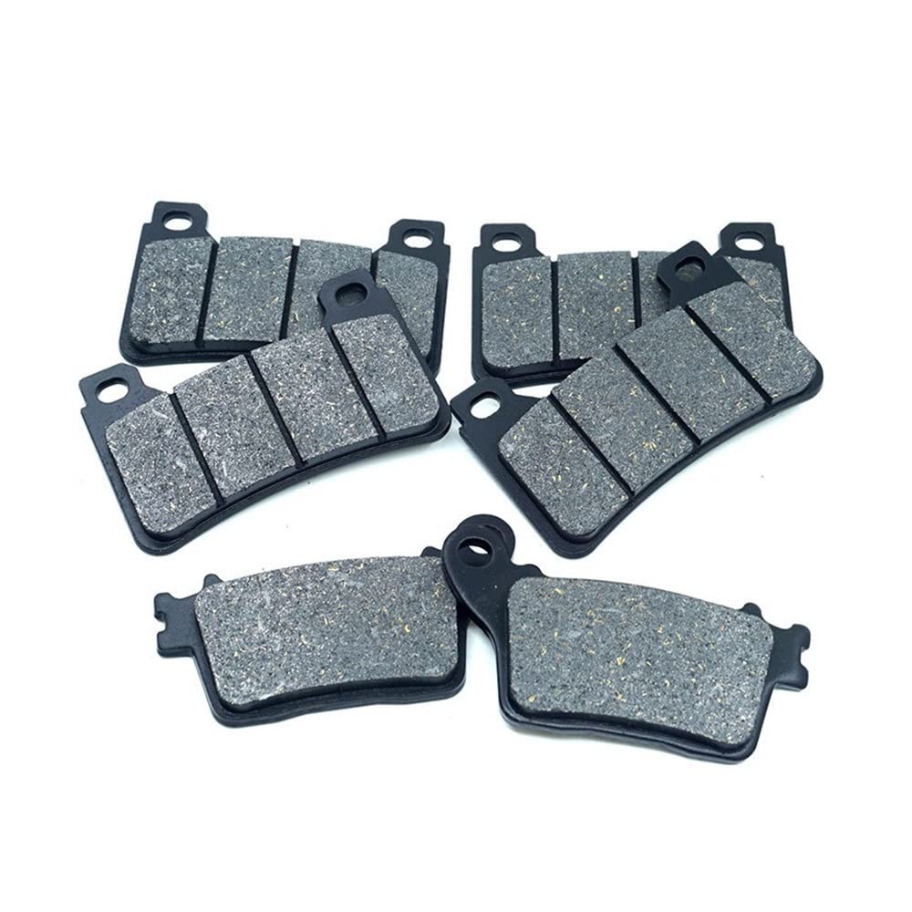 Motorrad-Bremsbeläge Für CBR600RR CBR600 ABS Vorne Hinten Bremsbeläge Kit Set Für CBR 600RR 2007 2008 2009 2010 2011 2012 2013 2014 2015 2016 2017 Bremsbeläge für Motorräder(Whole Set 3 Pads) von TUHBCX