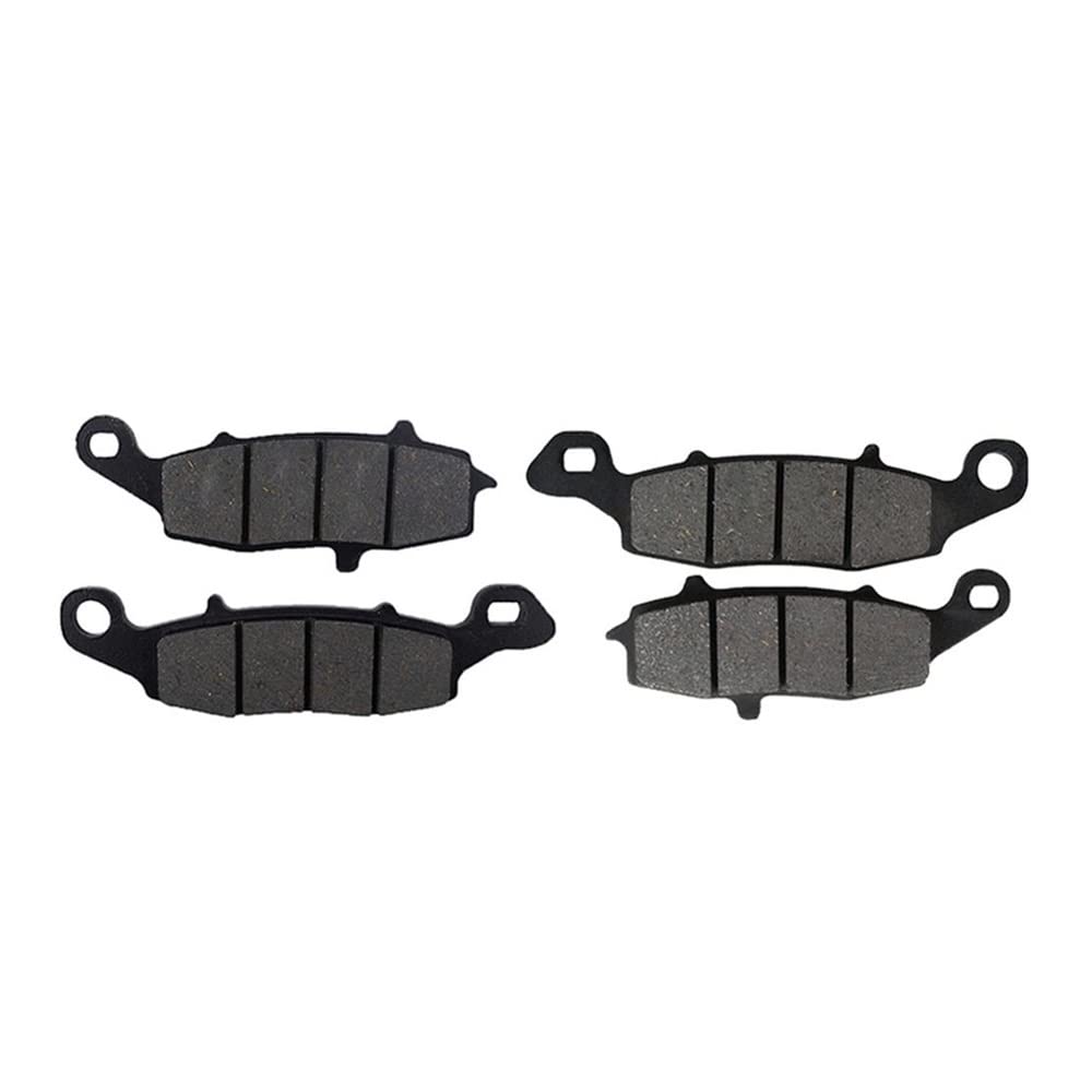 Motorrad-Bremsbeläge Für ER6F EX650 ER6N ER650 2006-2011 Motorrad Vorne Hinten Bremsbeläge Discs Kit KLE650 Für 2007-2011 Z750S ZR750 Bremsbeläge für Motorräder(Front Pads Set) von TUHBCX
