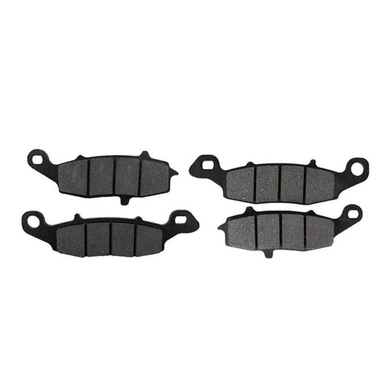Motorrad-Bremsbeläge Für ER6F EX650 ER6N ER650 2006-2011 Motorrad Vorne Hinten Bremsbeläge Discs Kit KLE650 Für 2007-2011 Z750S ZR750 Bremsbeläge für Motorräder(Front Pads Set) von TUHBCX