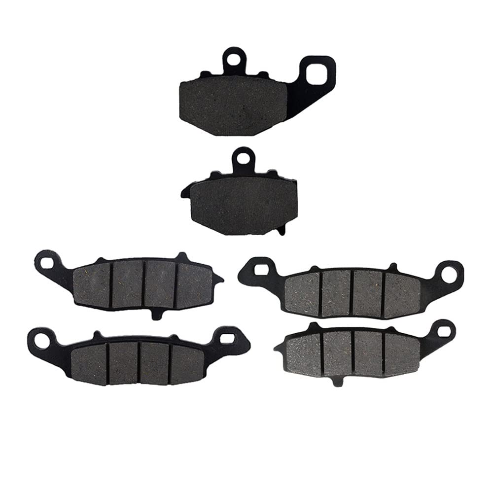 Motorrad-Bremsbeläge Für ER6F EX650 ER6N ER650 2006-2011 Motorrad Vorne Hinten Bremsbeläge Discs Kit KLE650 Für 2007-2011 Z750S ZR750 Bremsbeläge für Motorräder(Front and Rear Pads) von TUHBCX