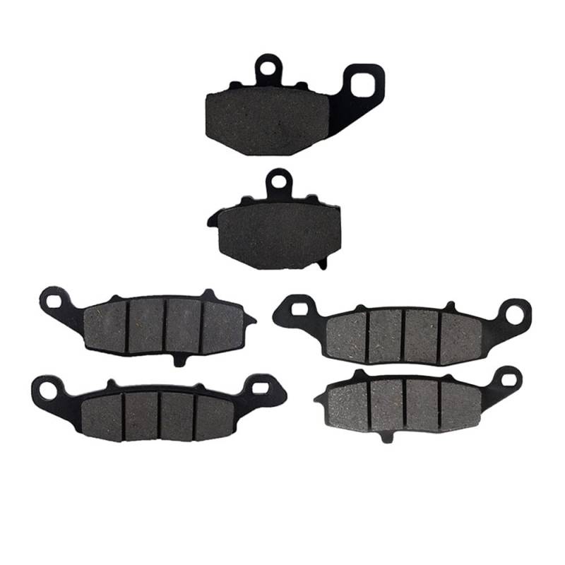 Motorrad-Bremsbeläge Für ER6F EX650 ER6N ER650 2006-2011 Motorrad Vorne Hinten Bremsbeläge Discs Kit KLE650 Für 2007-2011 Z750S ZR750 Bremsbeläge für Motorräder(Front and Rear Pads) von TUHBCX