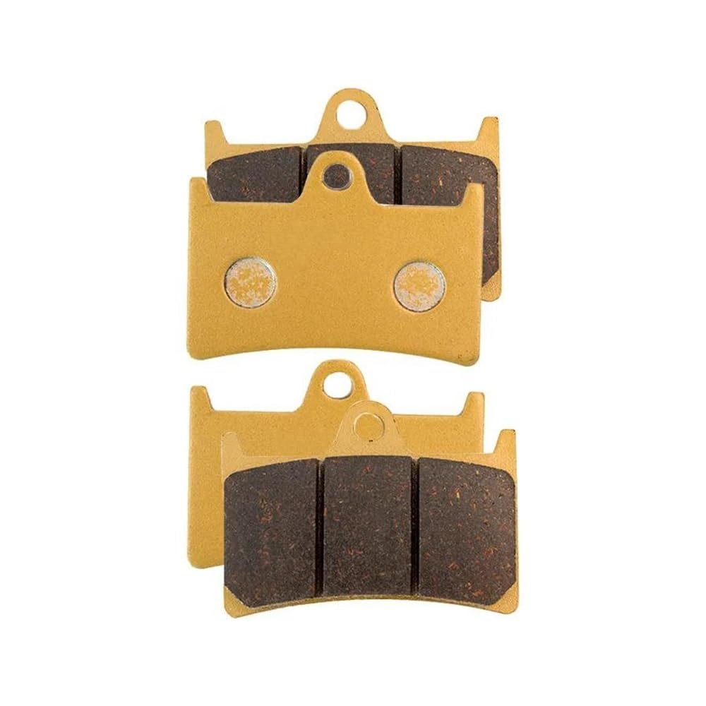 Motorrad-Bremsbeläge Für FZ6 Für Fazer S2 YZF R6 FZ1 Motorrad Vorne Und Hinten Bremsbeläge Für Fazer 8 FZ8 Für YZF R1 YZ R1SP Bremsbeläge für Motorräder(2 Pairs Front Brake) von TUHBCX