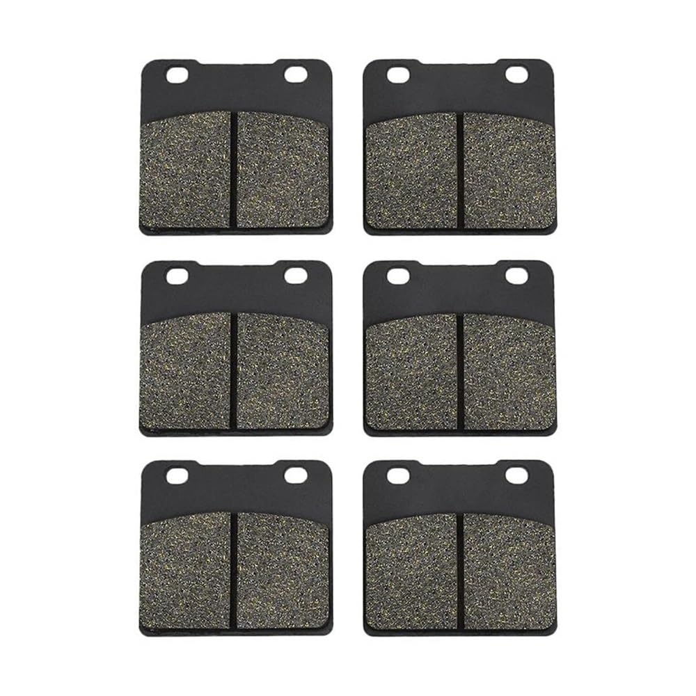 Motorrad-Bremsbeläge Für Suzuki GSX1100 1984-1986 Motorrad Vorne Hinten Bremsbeläge GV 1400 1986 VS 1400 Intruder VS1400 1987-2003 VL 1500 1998-2001 Bremsbeläge für Motorräder(3 Pairs) von TUHBCX