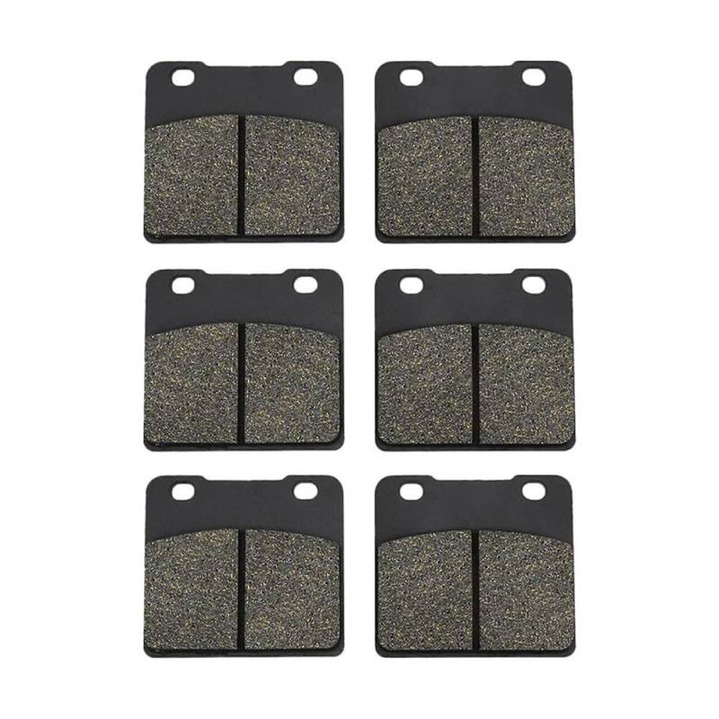 Motorrad-Bremsbeläge Für Suzuki GSX1100 1984-1986 Motorrad Vorne Hinten Bremsbeläge GV 1400 1986 VS 1400 Intruder VS1400 1987-2003 VL 1500 1998-2001 Bremsbeläge für Motorräder(3 Pairs) von TUHBCX