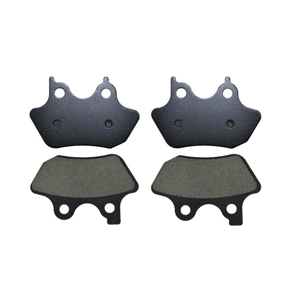 Motorrad-Bremsbeläge Für Touring Electra Road King Street Glide FLHR FLHT Motorrad Vorne Hinten Bremsbelag FLHX FLHTCU V-Rod VRSCA VRSCB Bremsbeläge für Motorräder(2 Pairs) von TUHBCX