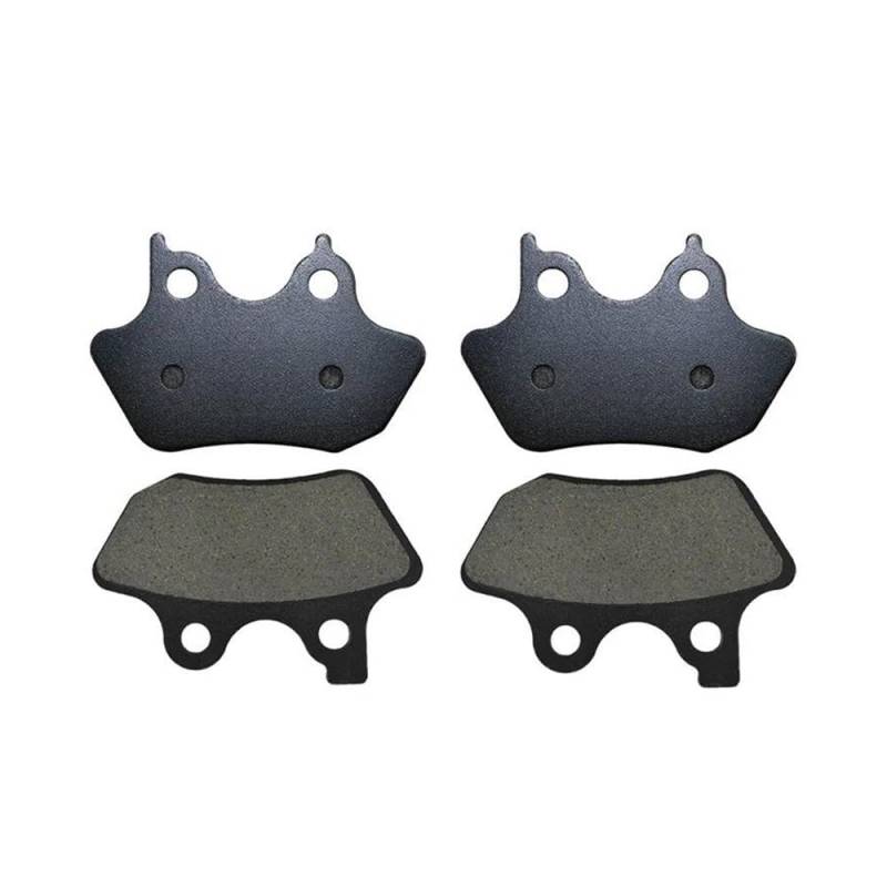 Motorrad-Bremsbeläge Für Touring Electra Road King Street Glide FLHR FLHT Motorrad Vorne Hinten Bremsbelag FLHX FLHTCU V-Rod VRSCA VRSCB Bremsbeläge für Motorräder(2 Pairs) von TUHBCX
