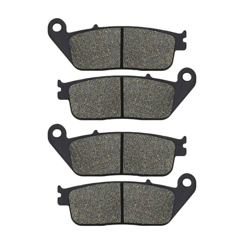 Motorrad-Bremsbeläge Für VFR750F CBR750 FRC27 Für Pan European GL 1500 Für Valkyrie F6C Für Superaero CBR1000F ST 1100 Motorrad Bremsbeläge Vorne Und Hinten Bremsbeläge für Motorräder(2 pairs Front) von TUHBCX