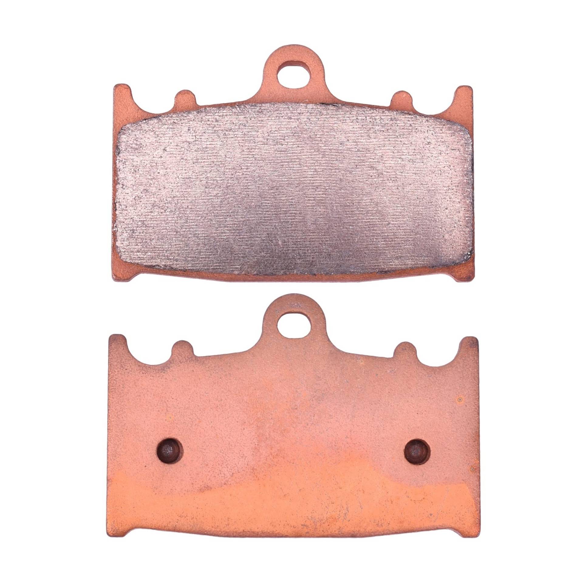 Motorrad-Bremsbeläge Motorrad 650CC Bremsbeläge Vorne Hinten Für KLZ1000 KLZ1000A Für KLZ 1000 Bremsbeläge für Motorräder(1pair Copper Front) von TUHBCX