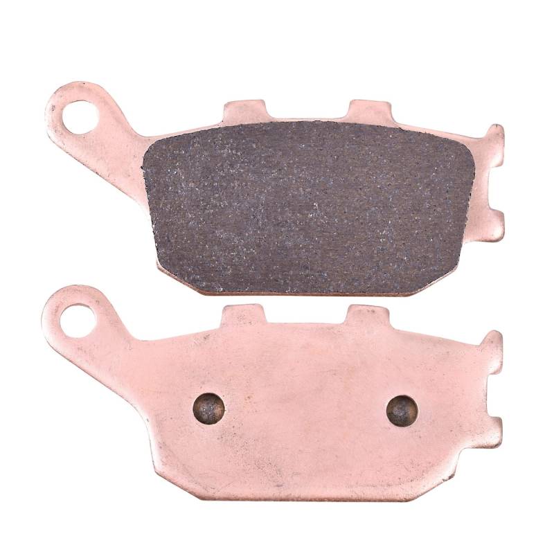 Motorrad-Bremsbeläge Motorrad 650CC Bremsbeläge Vorne Hinten Für KLZ1000 KLZ1000A Für KLZ 1000 Bremsbeläge für Motorräder(1pair Copper Rear) von TUHBCX