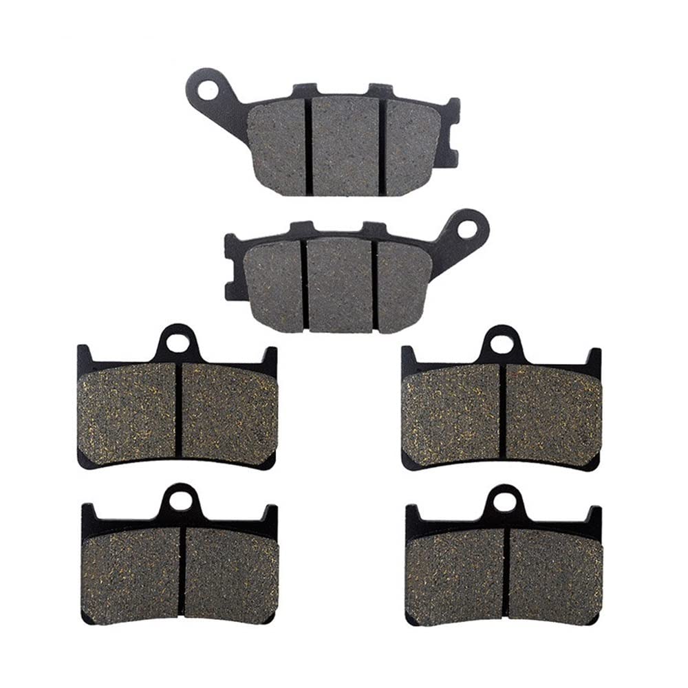 Motorrad-Bremsbeläge Motorrad Bremsbeläge Vorne Und Hinten Für YZF R6 600 (2003-2015) Für YZF R1 1000 (2004-2006) Für FZ6 (2007-2009) Bremsbeläge für Motorräder(FA380 2 Pairs) von TUHBCX