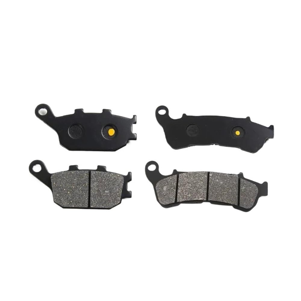 Motorrad-Bremsbeläge Motorrad Scheiben Rotoren Disk Pad Zubehör NC700X Vorne Hinten Bremsbeläge Für NC 700 X/DCT/ABS 2012 2013 Bremsbeläge für Motorräder(1 Front 1 Rear) von TUHBCX