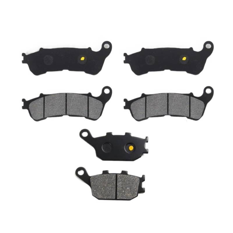 Motorrad-Bremsbeläge Motorrad Scheiben Rotoren Disk Pad Zubehör NC700X Vorne Hinten Bremsbeläge Für NC 700 X/DCT/ABS 2012 2013 Bremsbeläge für Motorräder(2 Front 1 Rear) von TUHBCX