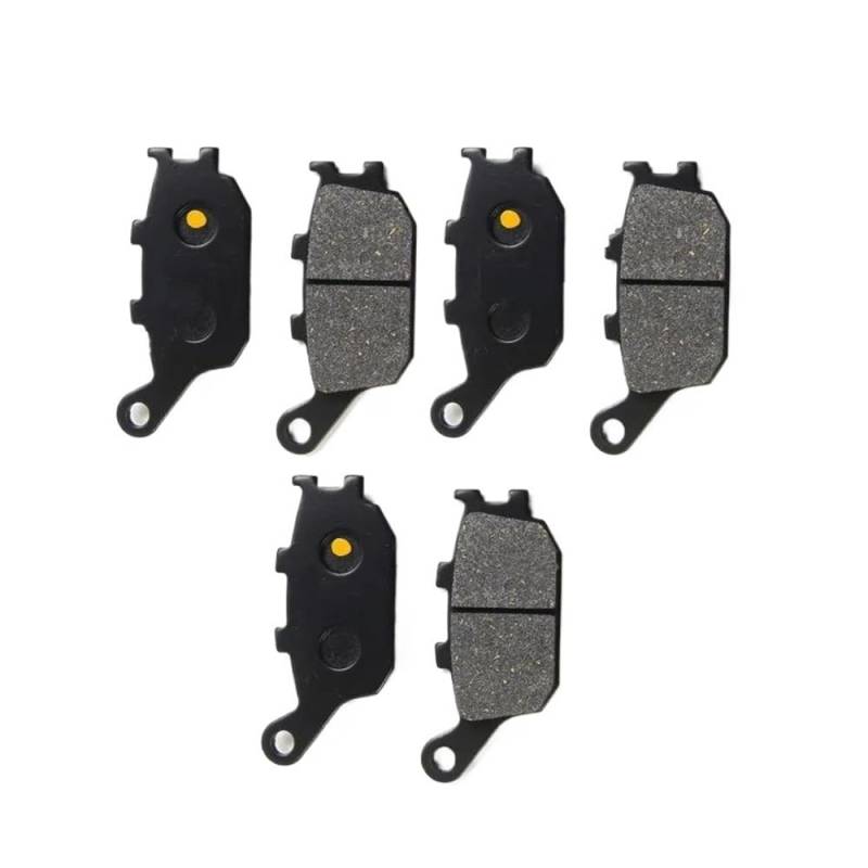 Motorrad-Bremsbeläge Motorrad Scheiben Rotoren Disk Pad Zubehör NC700X Vorne Hinten Bremsbeläge Für NC 700 X/DCT/ABS 2012 2013 Bremsbeläge für Motorräder(3 Pair Rear Pads) von TUHBCX
