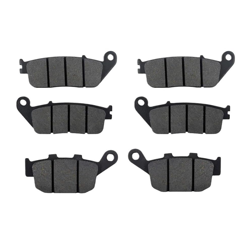 Motorrad-Bremsbeläge Motorrad Vorne Hinten Bremsbeläge Für CBR250RR CBR 250 RR MC22 CB400SF Superfour CB 400 Vier NC36 CBR400RR NC23 NC29 CBR600 Bremsbeläge für Motorräder(Front Rear) von TUHBCX