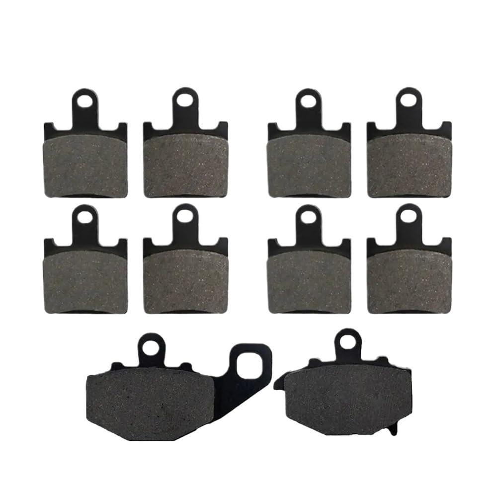 Motorrad-Bremsbeläge Motorrad Vorne Hinten Bremsbeläge Für Ninja ZX6R ZX600R Für Energie ZX600P ZX600 ZX 600 RP 2007-2012 Bremsbeläge für Motorräder(Front and Rear) von TUHBCX