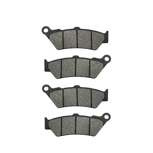 Motorrad-Bremsbeläge Motorrad Vorne Und Hinten Bremsbeläge Für C1 125 200 G650X F700GS F750GS F800GS F850GS F650CS F650GS F650ST G650GS F650ST Bremsbeläge für Motorräder(2 Pairs Front) von TUHBCX
