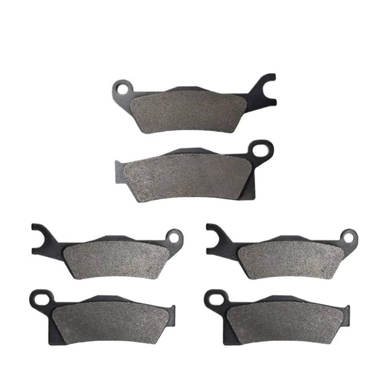 Motorrad-Bremsbeläge Motorrad Vorne Und Hinten Bremsbeläge Set Für Outlander 450 500 Max 650 800 1000 4X4 EFI STD DPS XT ATV ​​2012-2017 Bremsbeläge für Motorräder(Front and Rear Pads) von TUHBCX