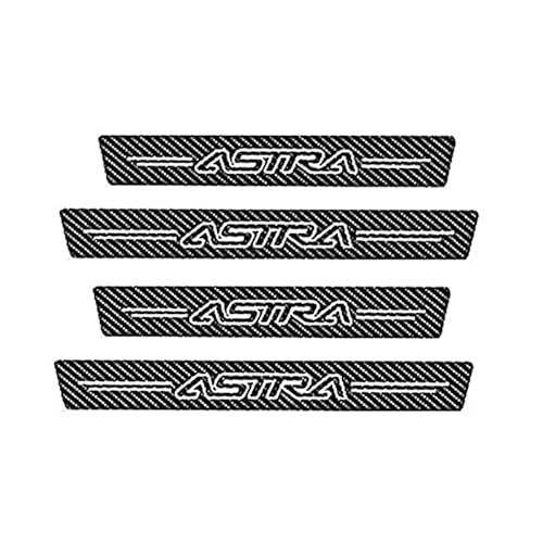 4 Stück Auto Einstiegsleisten Schutz, für Opel Astra Carbon-Faser-StoßStangen Anti-Scratch Autozubehör von TUIGGI