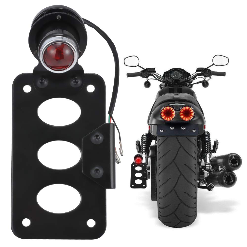 TUINCYN Motorrad LED Rücklicht Bremslicht Rücklicht Seitenmontage Kennzeichenhalter Rücklicht von TUINCYN