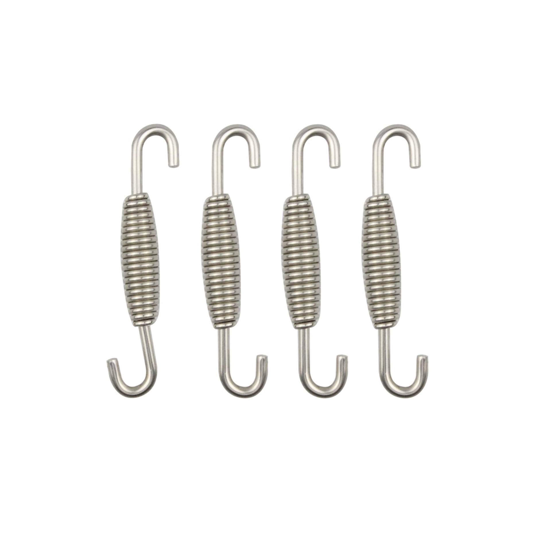 TUKEVA 4 Stück Auspuff federn 55 mm Motorrad Auspuff Feder Schalldämpfer Auspuffrohr Feder Edelstahl Motorrad Auspuffrohr Federhaken Schalldämpferfedern Zubehör für Motorrad Roller Silber (55 mm) TUKEVA 4 Stück Auspuff federn 55 mm Motorrad Auspuff Feder Schalldämpfer Auspuffrohr Feder Edelstahl Motorrad Auspuffrohr Federhaken Schalldämpferfedern Zubehör für Motorrad Roller Silber (55 mm) von TUKEVA