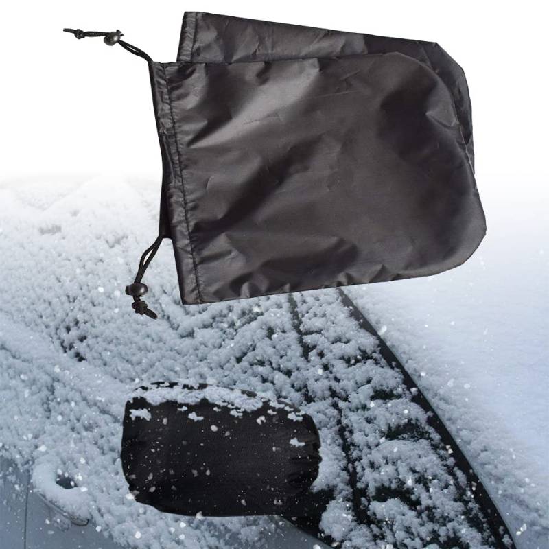 Seitenspiegel Schneedecke,Spiegel Frostschutz Abdeckung,Autospiegel Schutzhülle Schneeabdeckung,Auto Außenspiegel Frostabdeckung,Seitenspiegelabdeckung,Für PKW-Rückspiegel,Schwarz,1 Paar von TUKNN