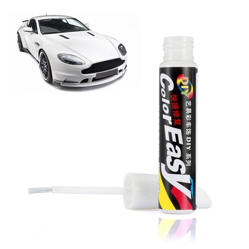 TUKNN Auto Lackstift, Lack Reparatur, Auto Reparatur Lack Auto Pinsel, Auto Kratzer Reparatur Stift, Lackstift Auto Lack Reparatur für Auto Kratzer Reparatur,1 Stück (Weiß) von TUKNN