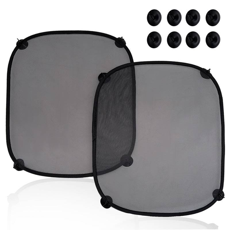2 Stück Sonnenschutz Auto Baby,Sonnenschutzs Auto Saugnapf,Universelle Autofenster Sonnenschutz für Kinder, mit Saugnapf, 44 * 36cm von TULEBOLIAN