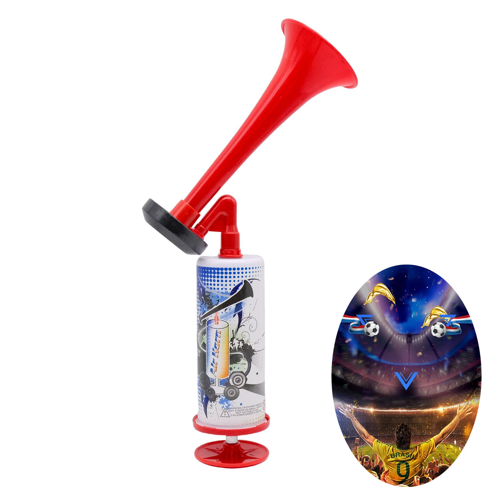 Metall Fanfare Druckluft Hupe,Neumatisches Horn,Handheld Sporthorn,Megafon,für Nutzung als Hupe im Straßenverkehr, Fußballspielen, Partys Metall Fanfare Druckluft Hupe,Neumatisches Horn,Handheld Sporthorn,Megafon,für Nutzung als Hupe im Straßenverkehr, Fußballspielen, Partys von TULEBOLIAN