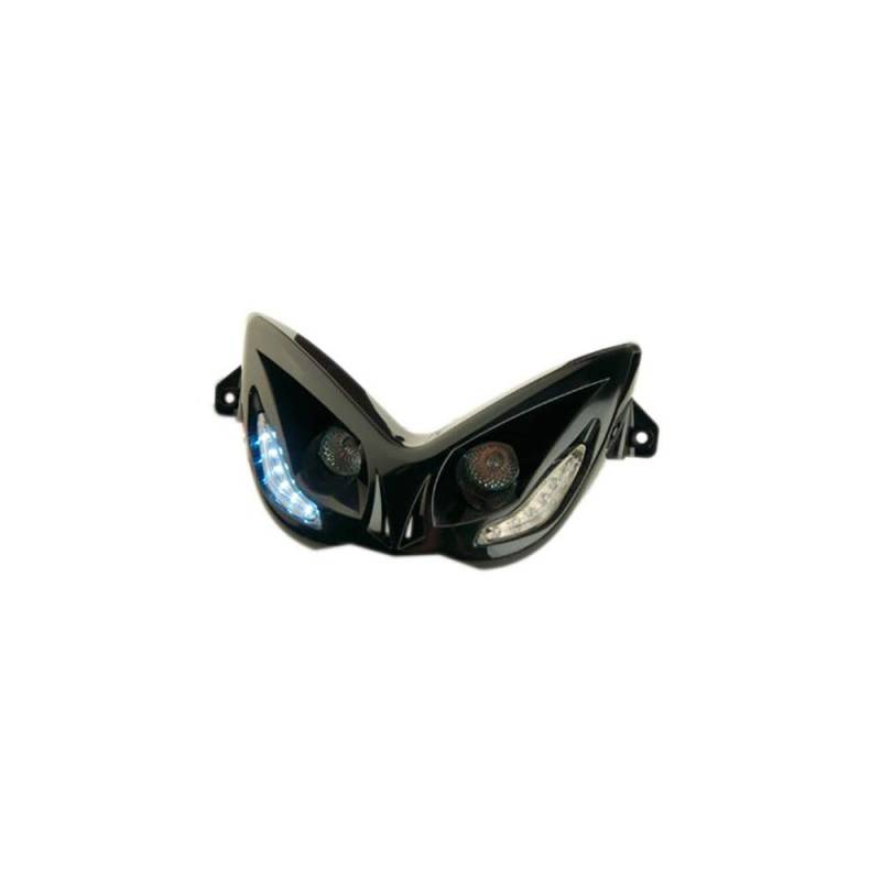 Optik Nitro / Aerox R8 Halogen 2x20W + LEDs - schwarz von motodak
