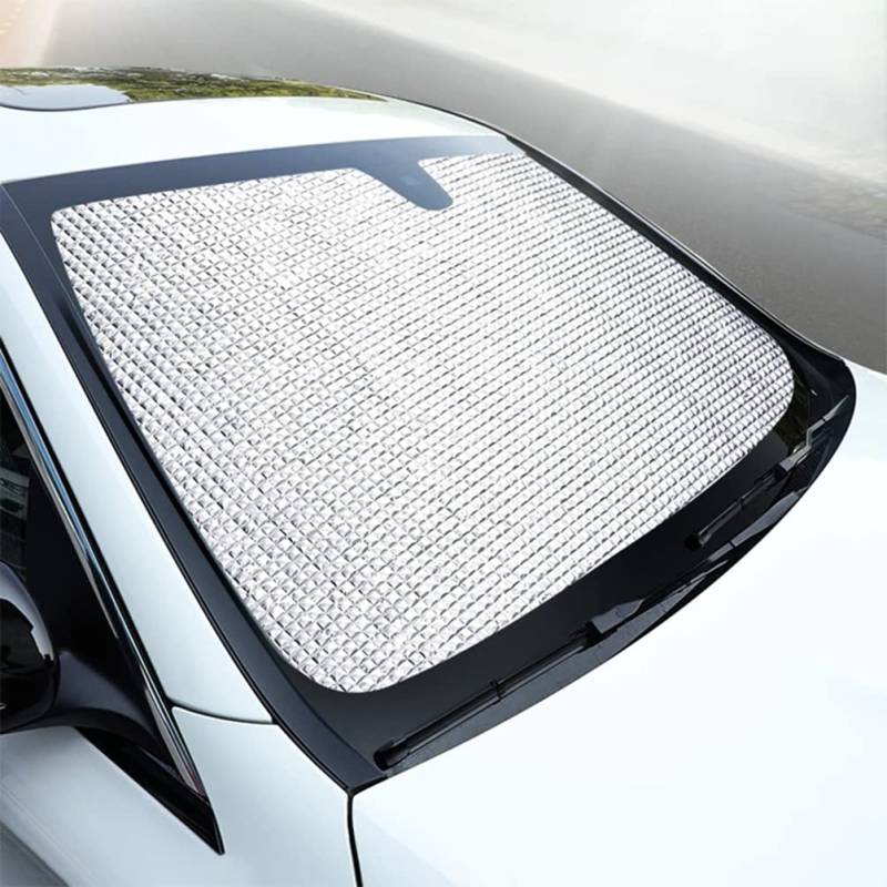Auto-Sonnenschutz UV-Schutzvorhang Sonnenschutzvisier Faltbare Windschutzscheibenabdeckung Schützen für VW Volkswagen Sharan 7N SEAT Alhambra 2011-2019,Front(1Pcs) von TUQPEI