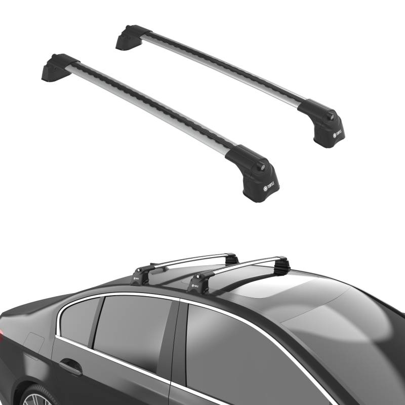 TURTLE kompatibel mit Volkswagen Multivan (T5) 2003-2015 Air3 Dachträger | GRAU von TURTLE